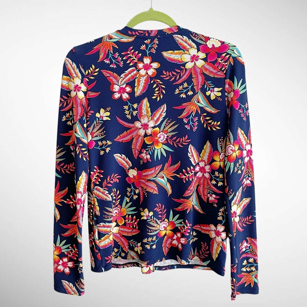 Tommy Bahama Tropical Print Zip-Front Long-Sleeve Jacket - Picture 6 of 15